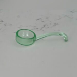 Uranium vaseline depression glass mayonnaise ladle